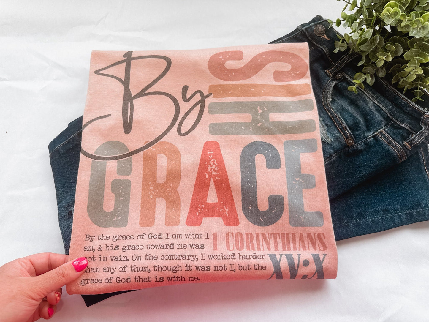 By His Grace Graphic Tee