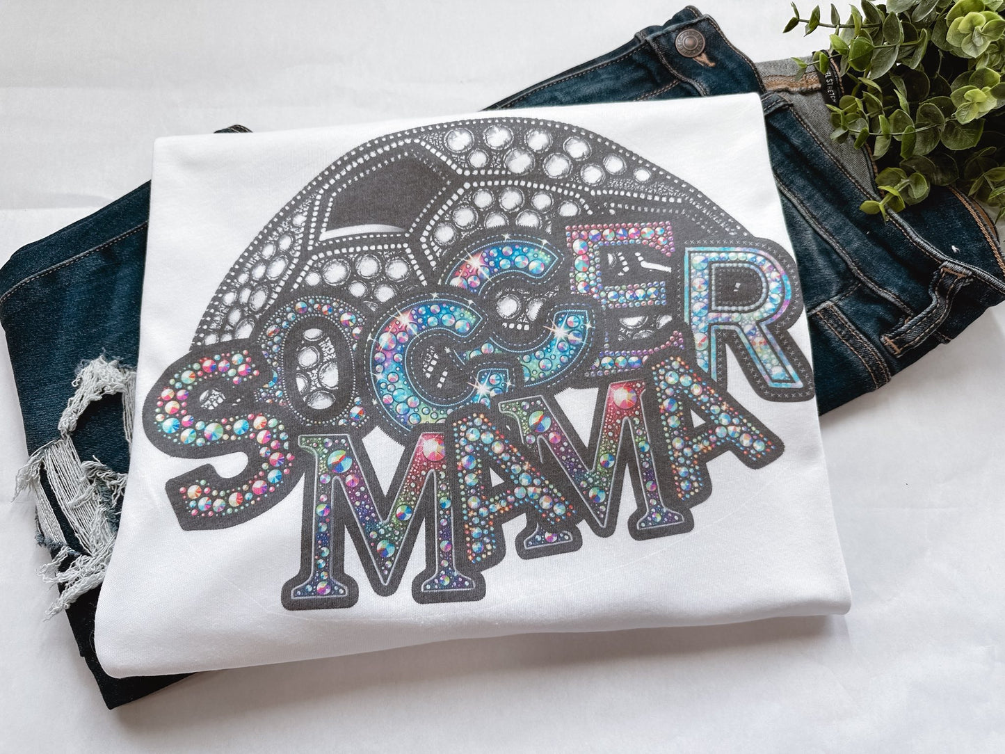 Soccer Mama Bling Graphic Tee