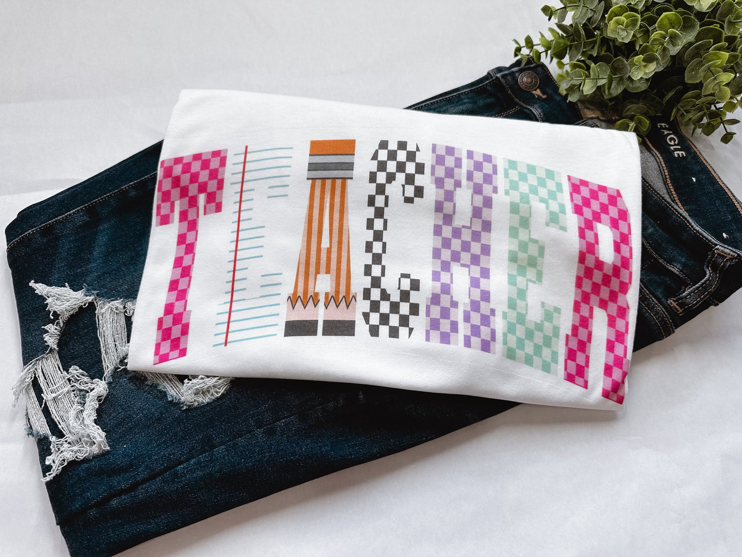 Teacher Pattern Graphic Tee