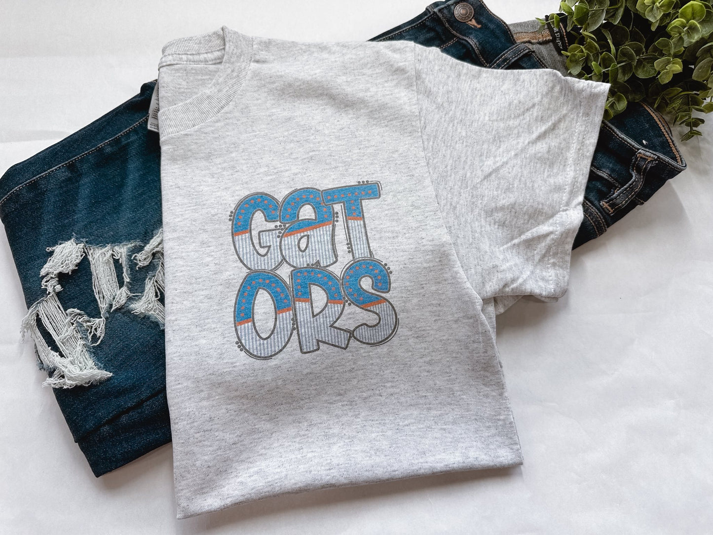 Plaid Gator Graphic Tee