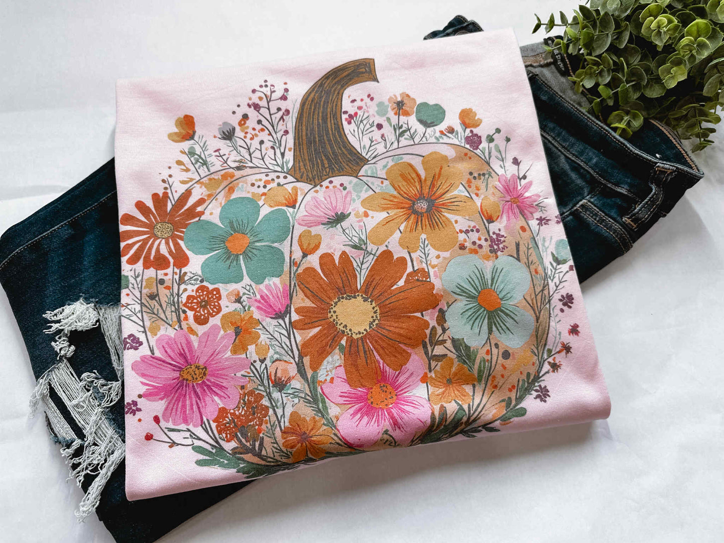 Floral Pumpkin Graphic Tee
