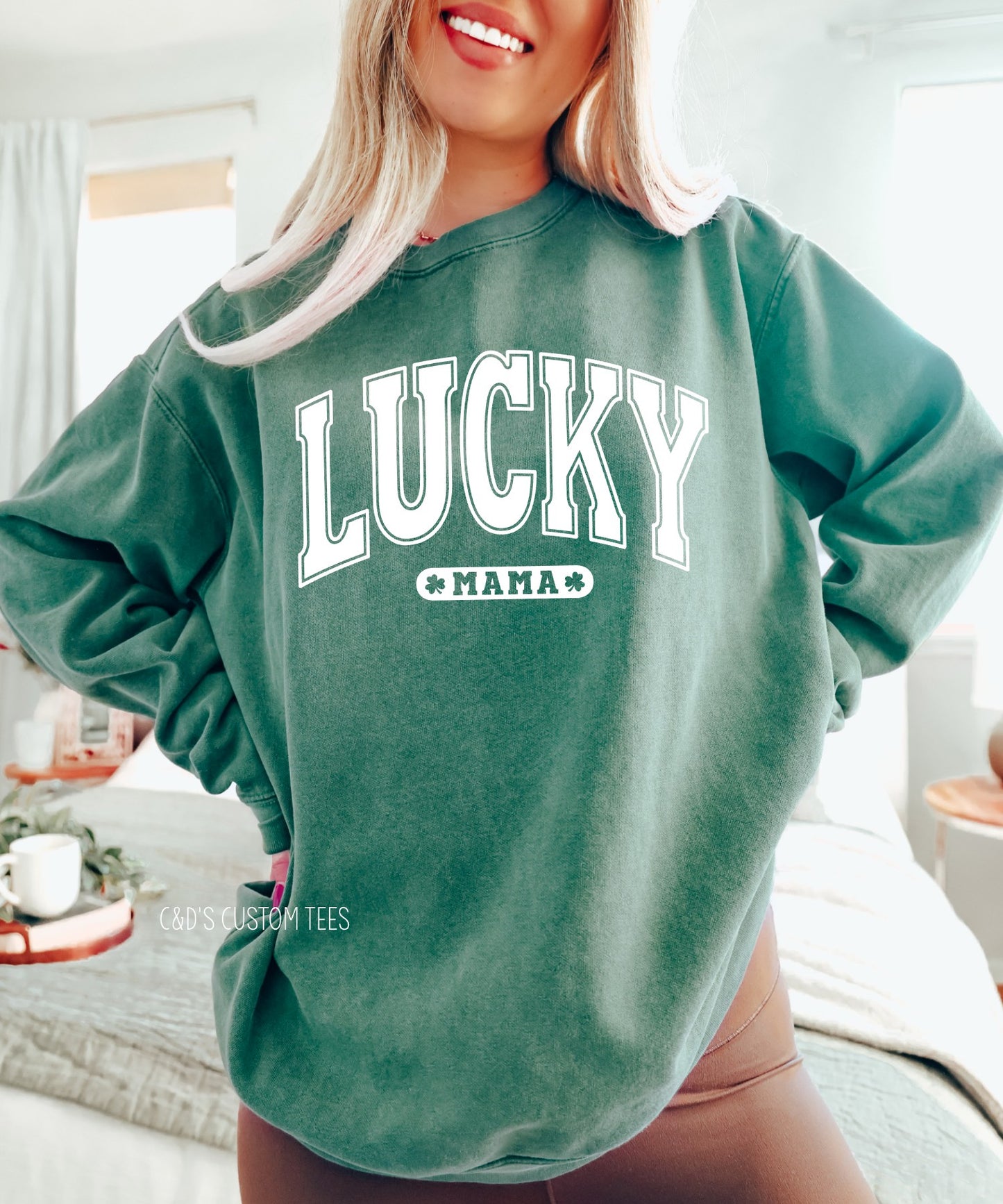 Lucky Mama Comfort Color Sweatshirt