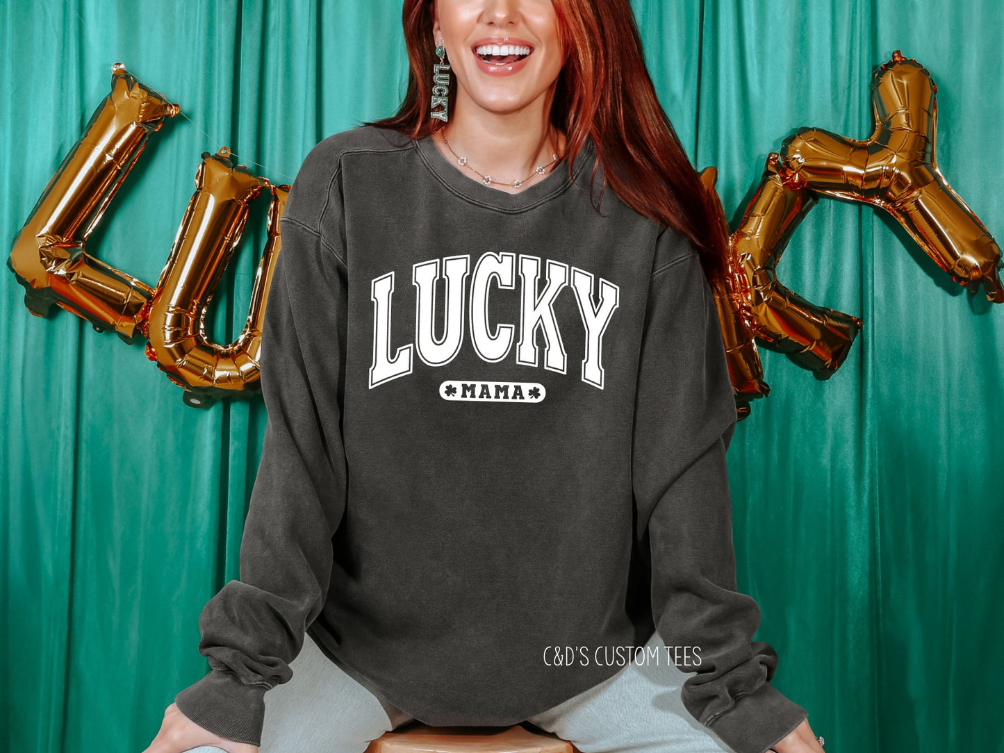 Lucky Mama Comfort Color Sweatshirt