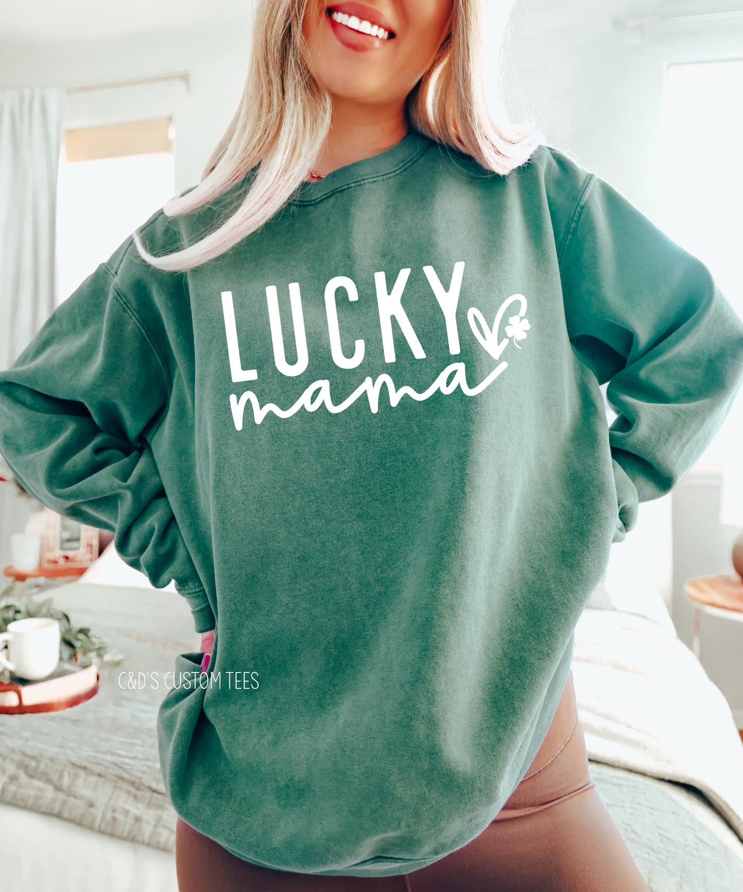 Lucky Mama Comfort Color Sweatshirt