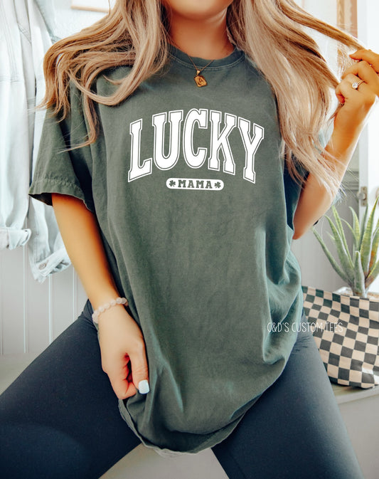 Lukcy Mama Comfort Color Tee