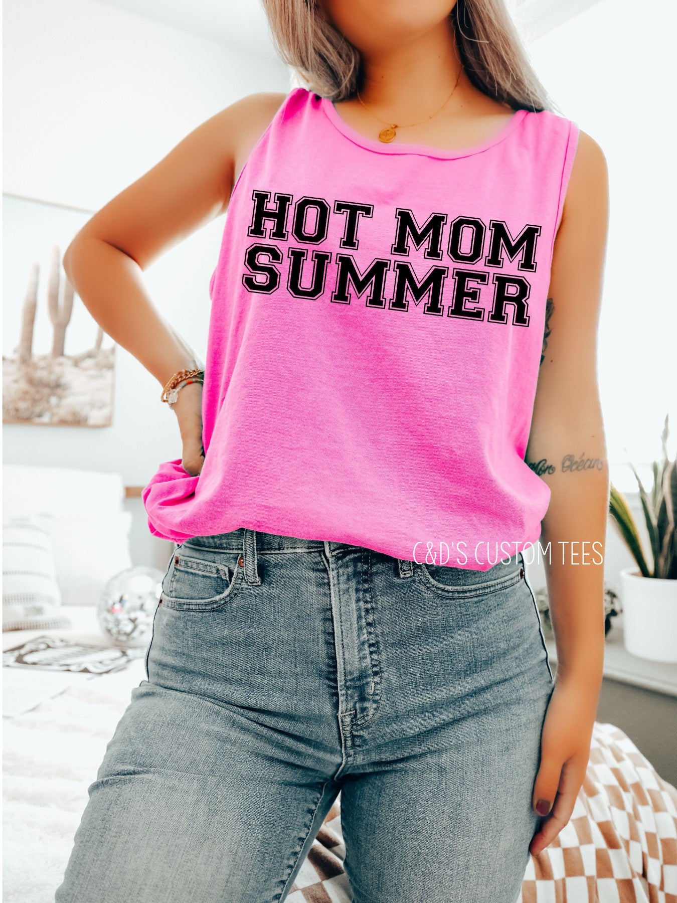 Hot Mom Summer Comfort Color Tank Top