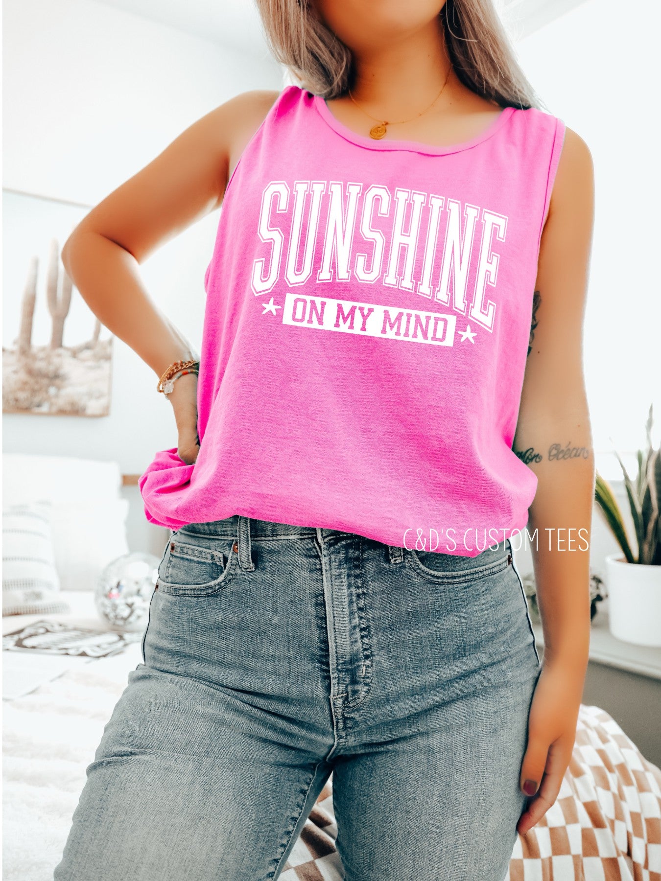 Summer On My Mind Comfort Color Tank Top