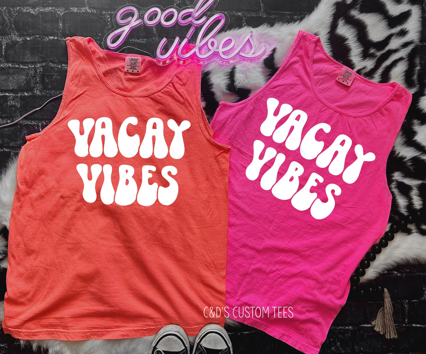 Vacay Vibes Comfort Color Tank Top