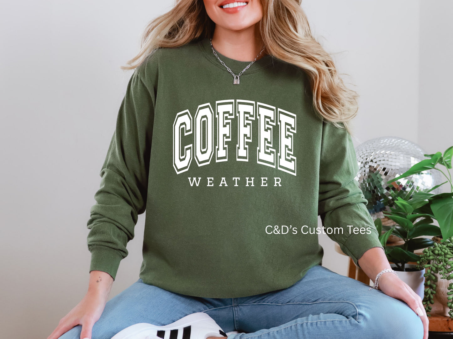 Coffee Weather Comfort Color Long Sleeve