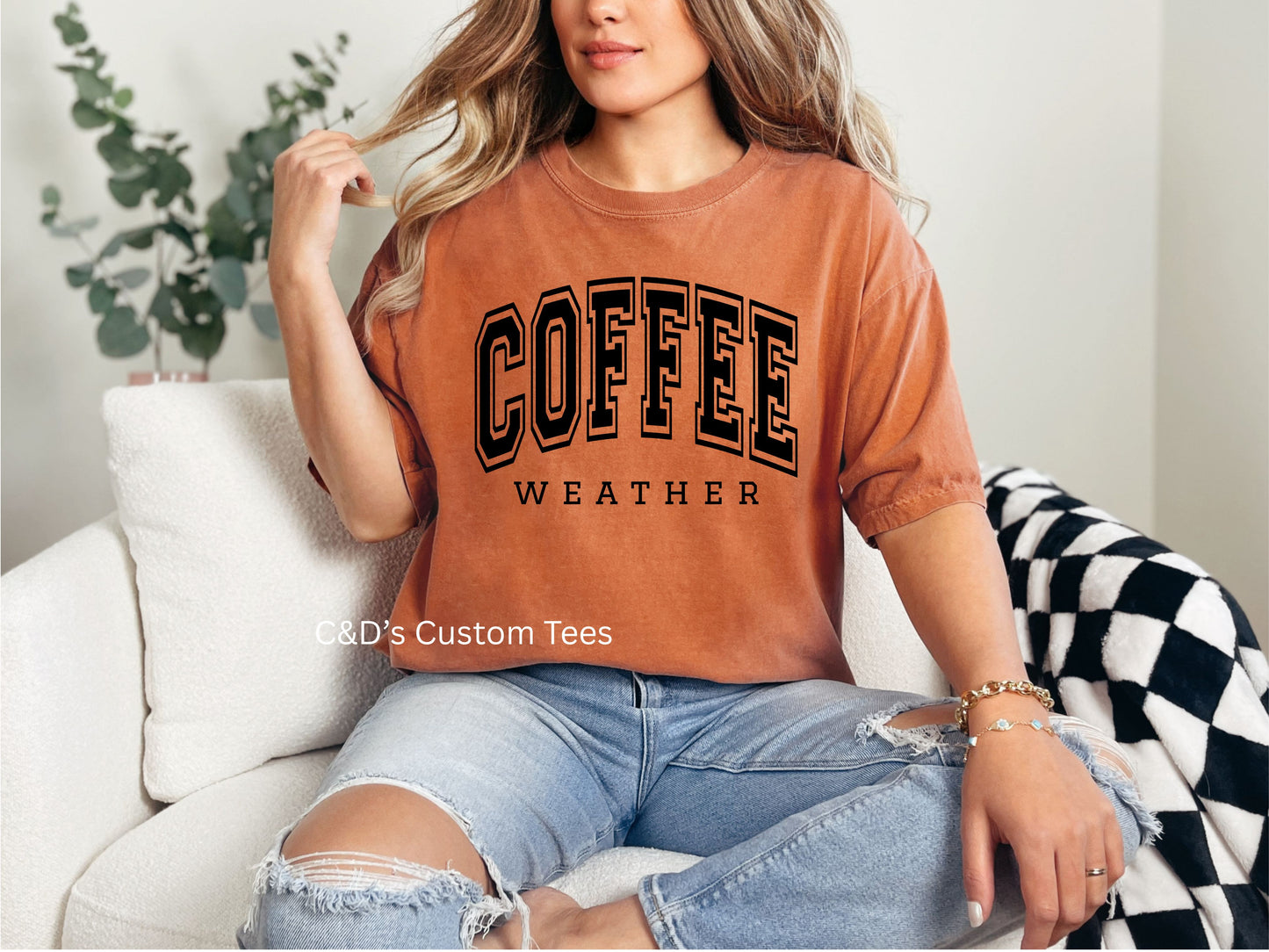Coffee Weather Comfort Color Tee