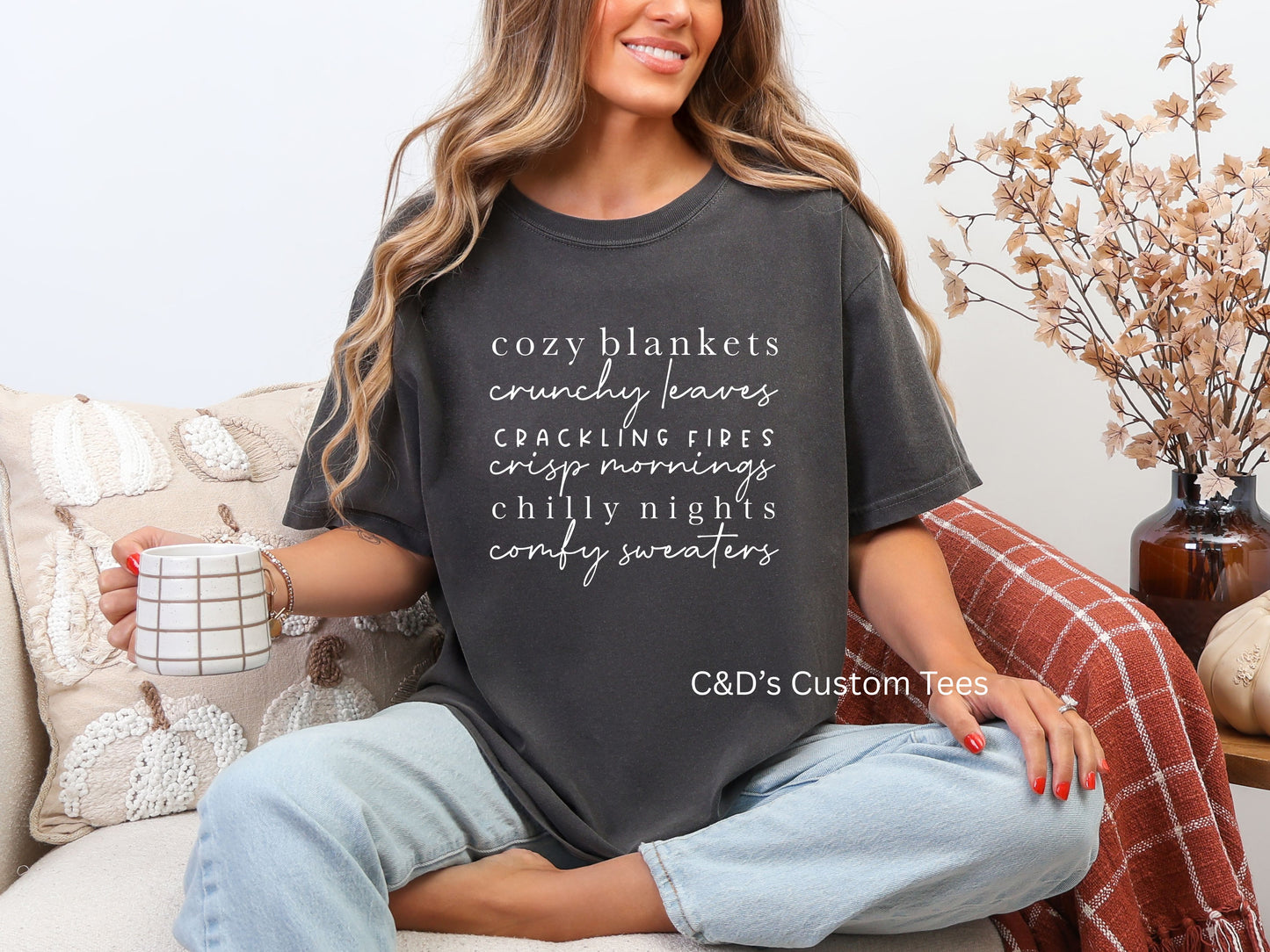 Cozy Blankets List Comfort Color Tee