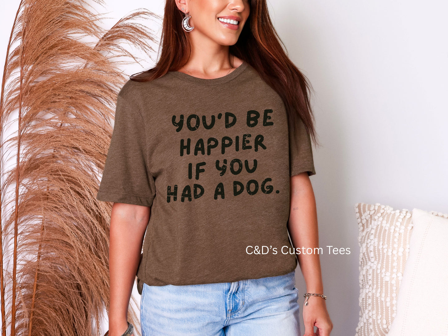Happier If You Had A Dog Graphic Tee