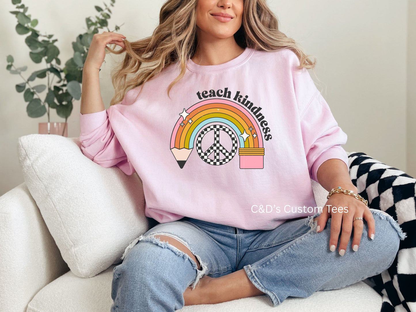 Teach Kindness Graphic Sweatshirt