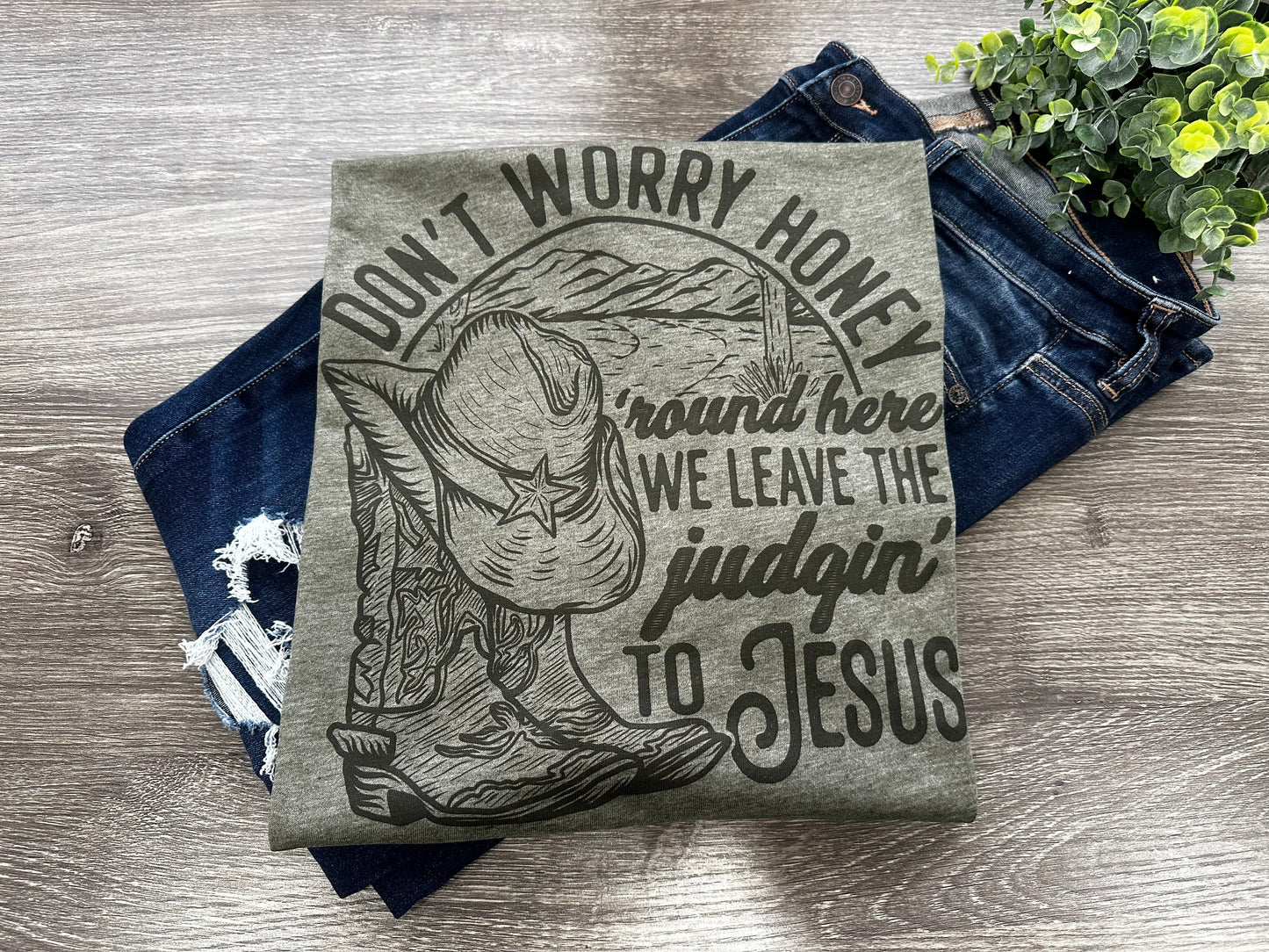 Leave The Judging To Jesus Graphic Tee