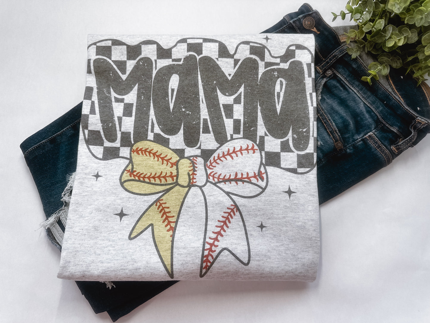 Softball Baseball Mama Graphic Tee