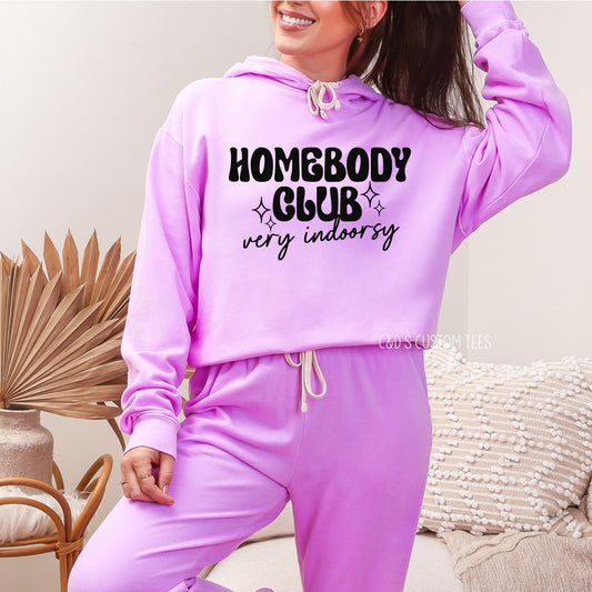 Homebody Club Comfort Color Hoodie