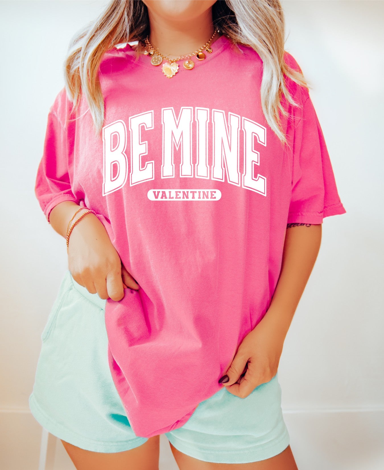Be Mine Varsity Comfort Color Tee