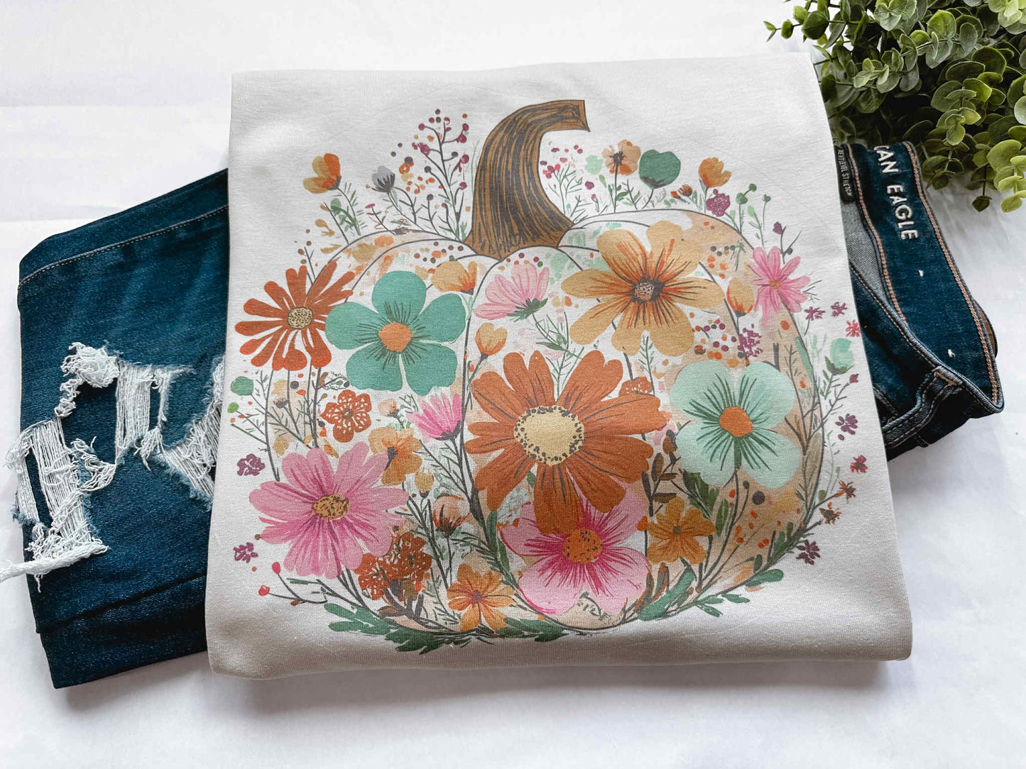 Floral Pumpkin Graphic Tee