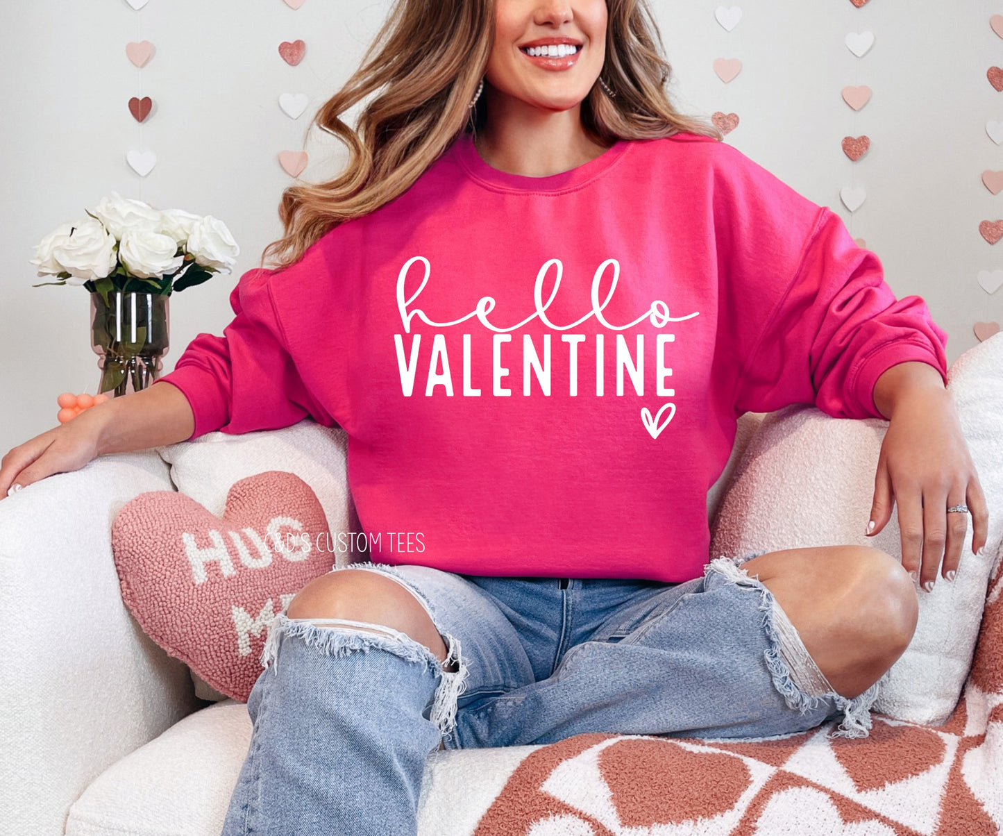 Hello Valentine Sweatshirt