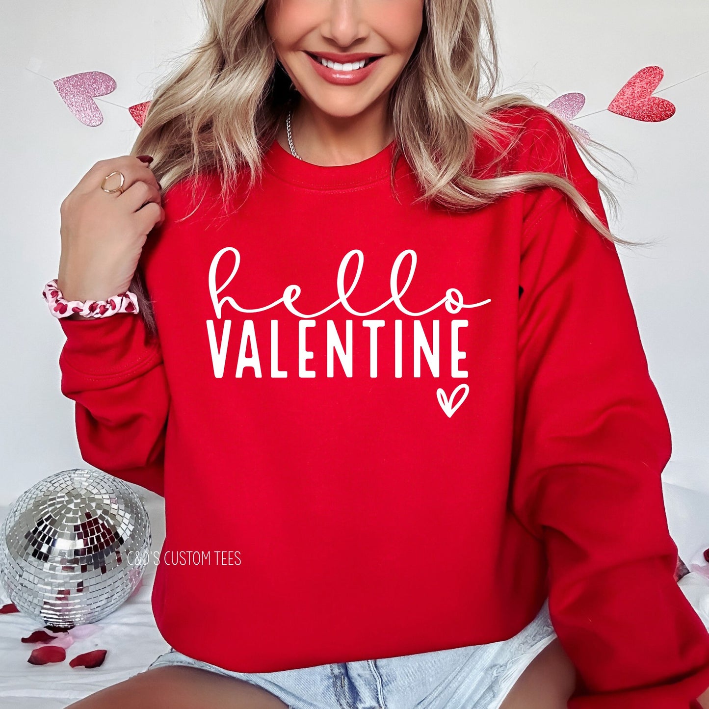 Hello Valentine Sweatshirt