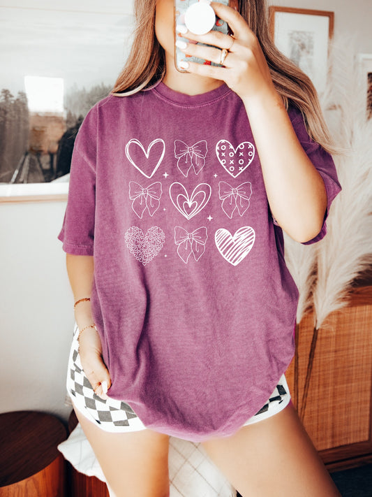 Valentine Collage Comfort Color Tee