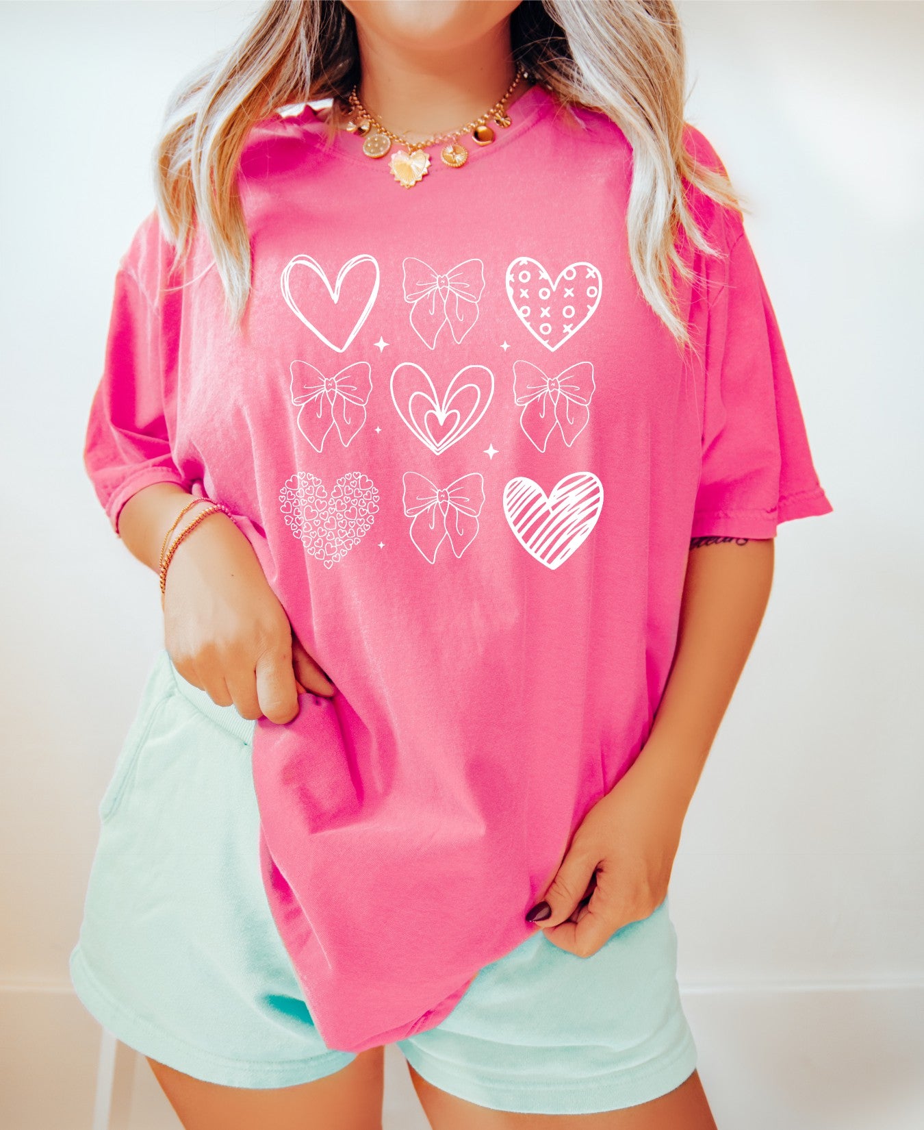 Valentine Collage Comfort Color Tee