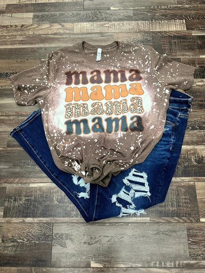 Mama Fall Bleached Tee