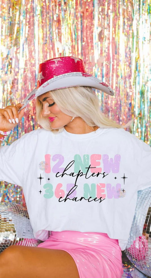 12 New Chapters 365 New Chances Graphic Tee