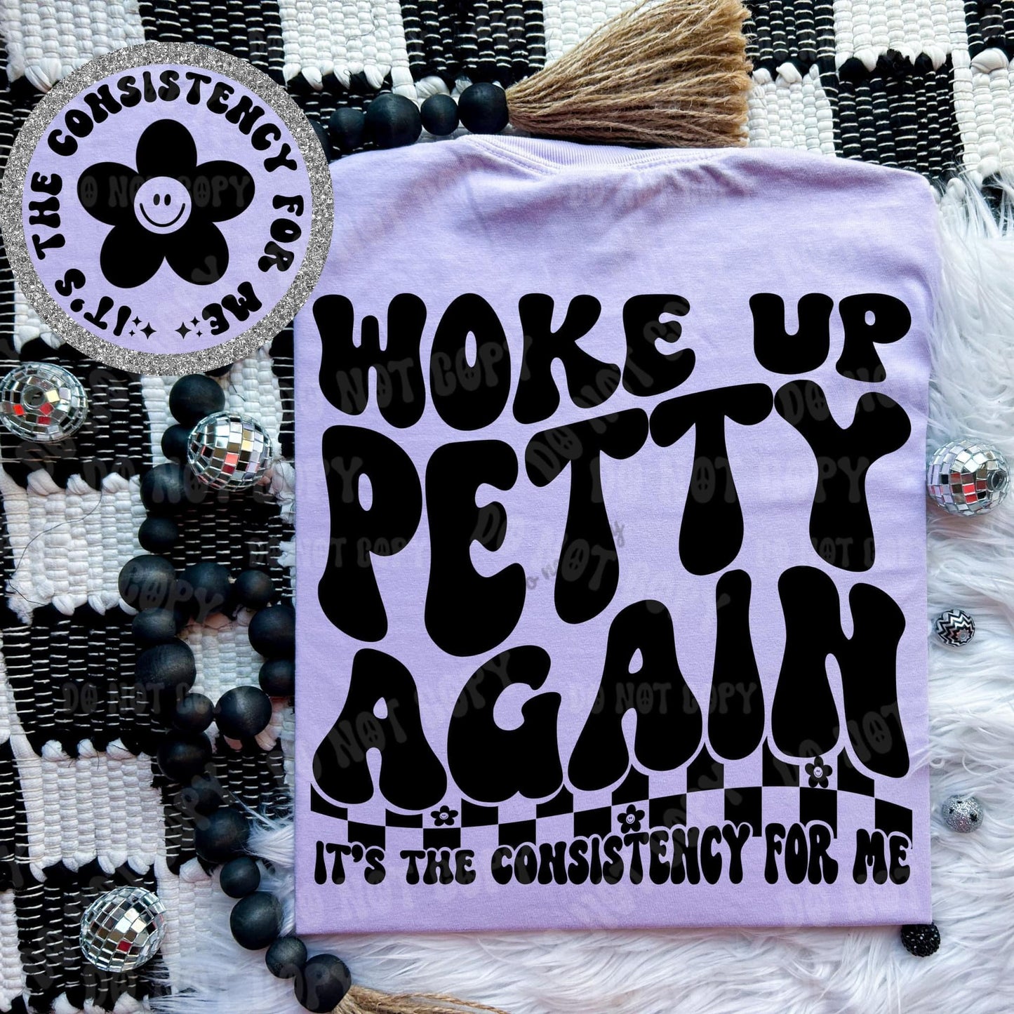 Woke Up Petty Again Comfort Color Tee