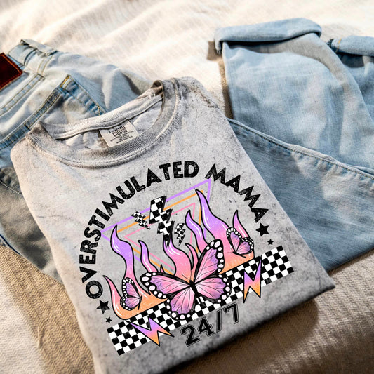 Overstimulated Mama Comfort Color Tee