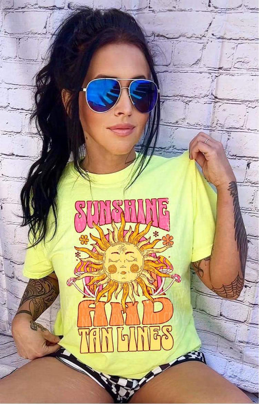 Sunshine and Tanlines Comfort Color Tee