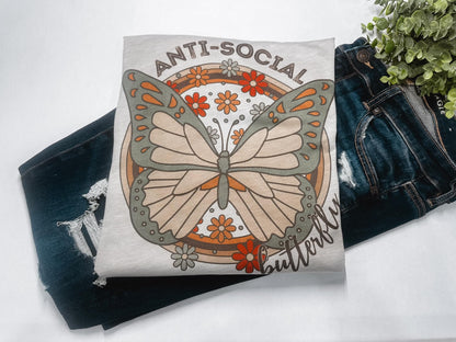 Antisocial Butterfly Graphic Tee