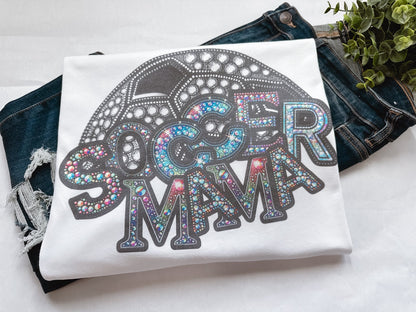 Soccer Mama Bling Graphic Tee