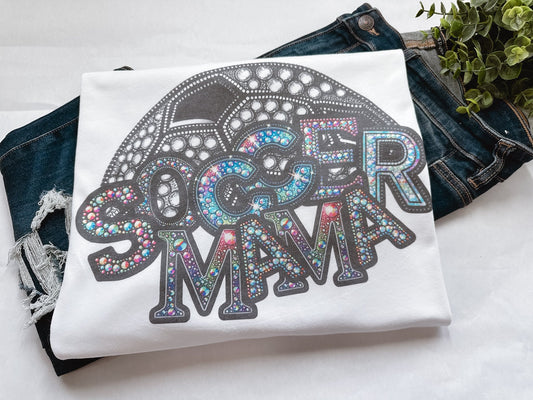 Soccer Mama Bling Graphic Tee