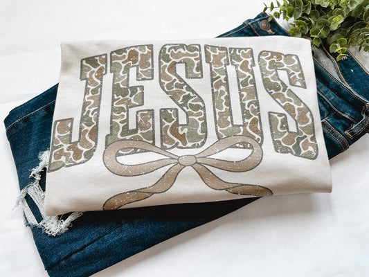 Jesus Camo Graphic Tee