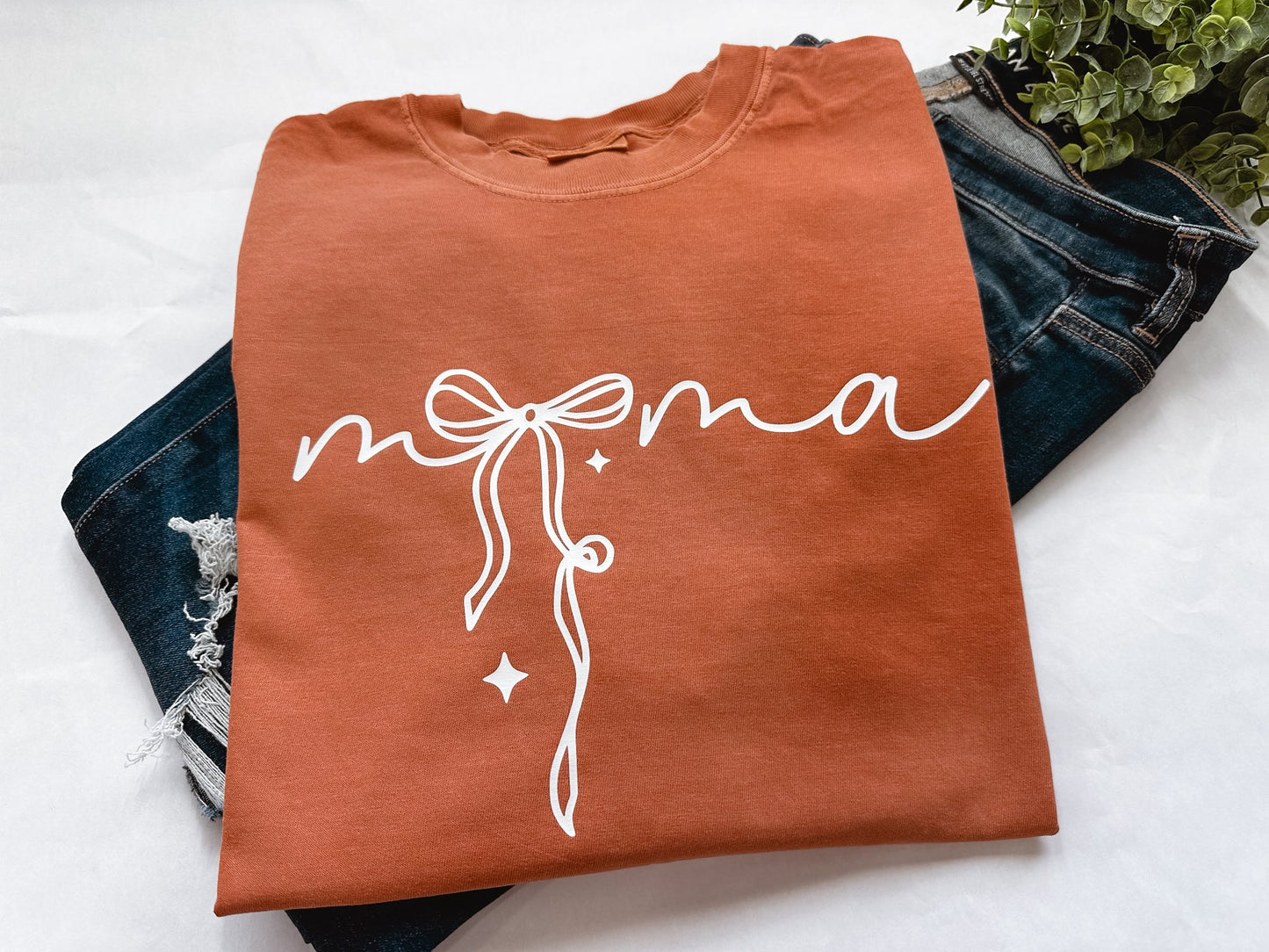 Mama Bow Comfort Color Tee