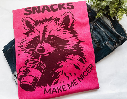 Snacks Make Me Happier Graphic Tee