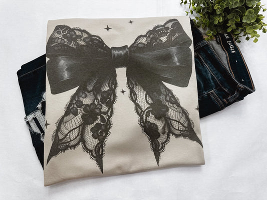 Halloween Bow Black Graphic Tee
