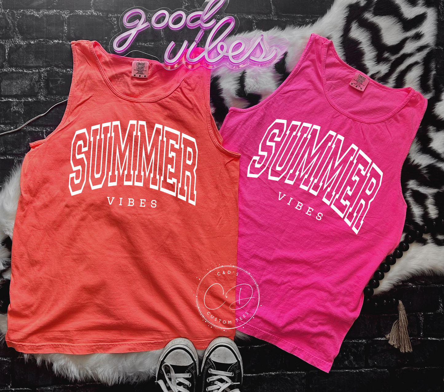 Summer Vibes Comfort Color Tank Top