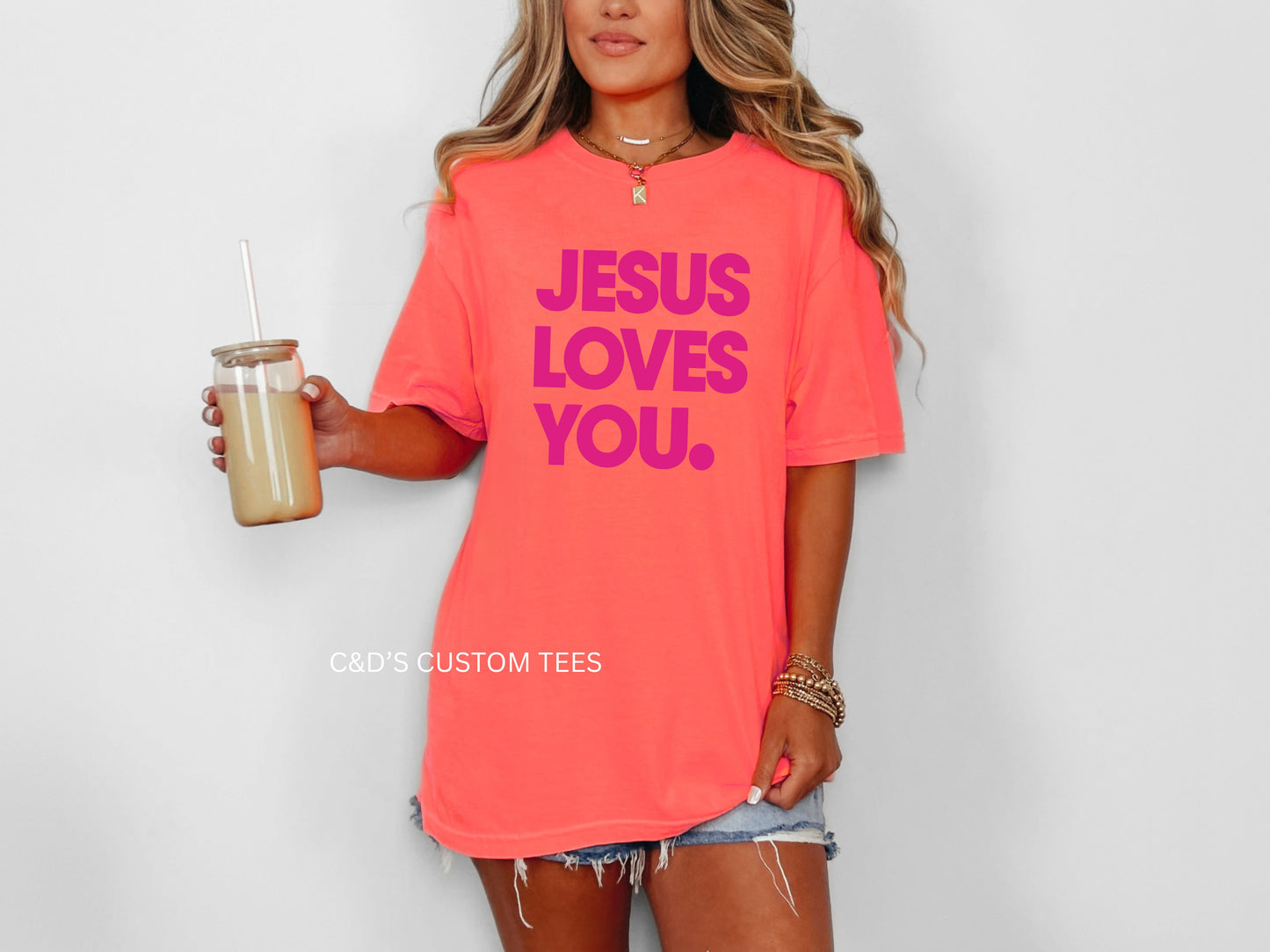 Jesus Loves You Comfort Color Tee