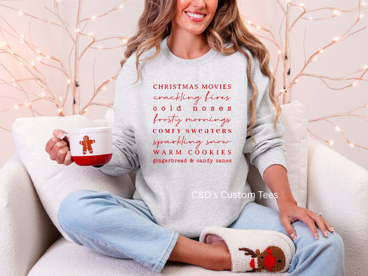 Christmas Words Sweatshirt