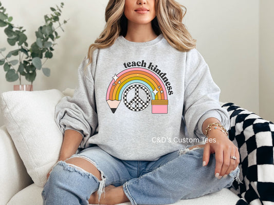 Teach Kindness Graphic Sweatshirt