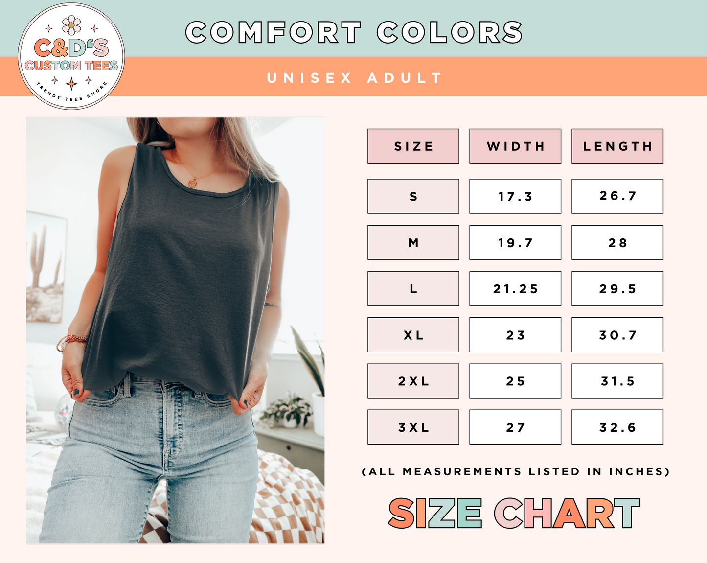 Summer Vibes Comfort Color Tank Top