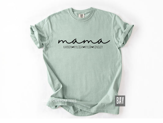 Custom Mama Comfort Color Tee