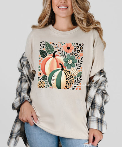 Floral Pumpkin Graphic Tee