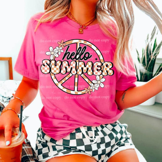 Hello Summer Comfort Color Tee