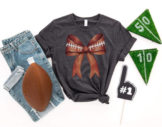 Football Bow Tee