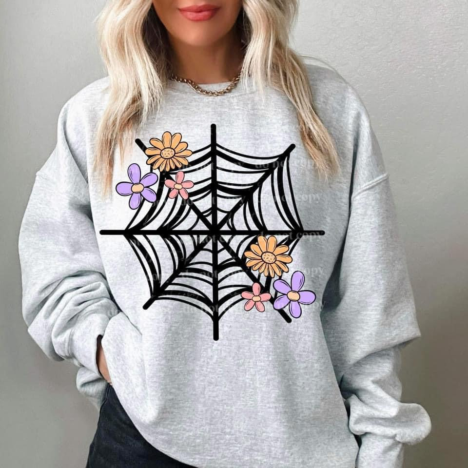 Spider Web Halloween Sweatshirt