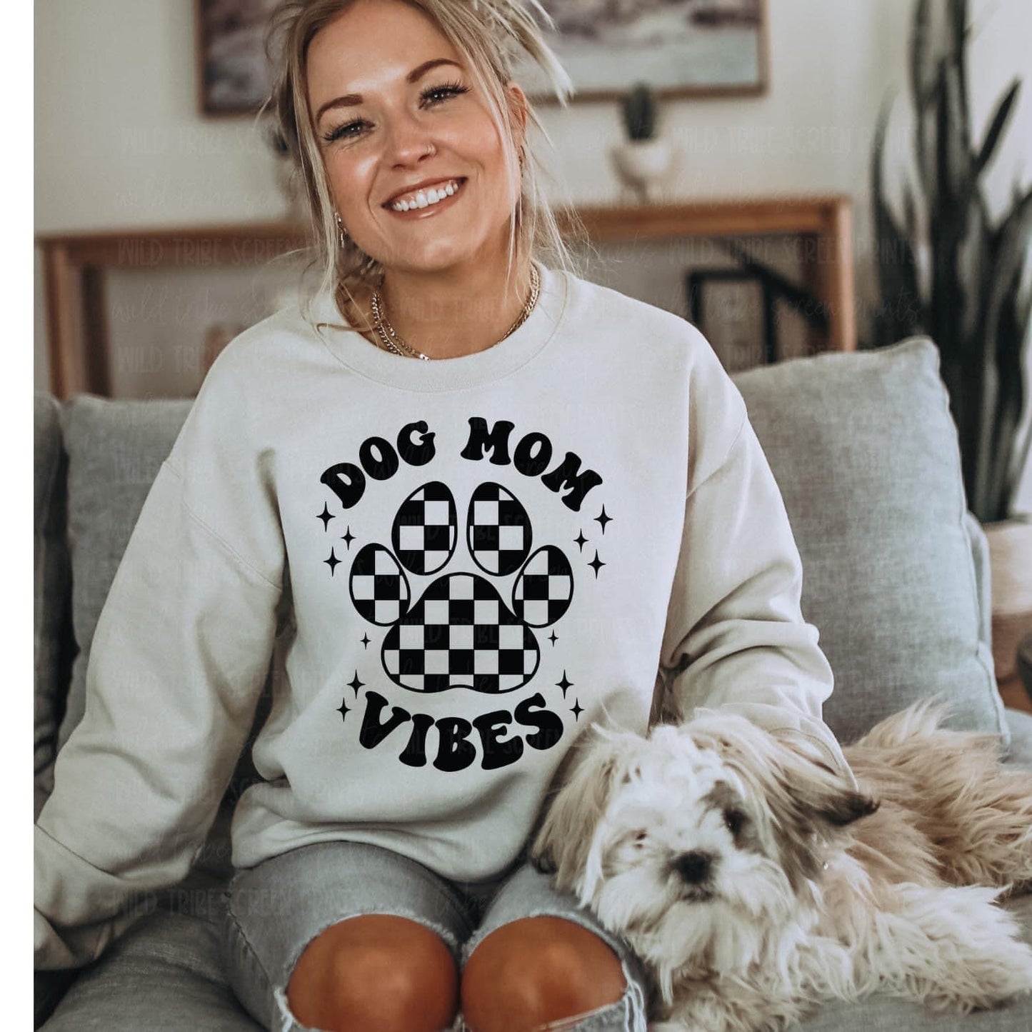 Dog Mom Vibes Sweatshirt