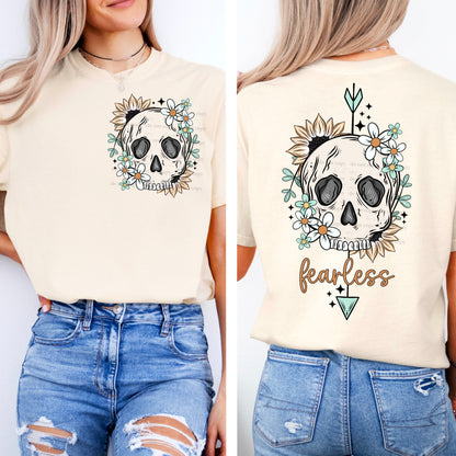 Fearless Skull Comfort Color Tee